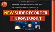 How to use the NEW PowerPoint slide recording feature