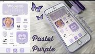 customize your iphone 7 plus💜(pastel purple theme) / how to have an aesthetic phone