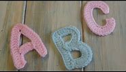 (crochet) How To - Crochet Letters A, B (P), and C - Yarn Scrap Friday