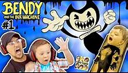 EVIL MICKEY MOUSE!??! BENDY & THE INK MACHINE: Chapter 1 😱 FGTEEV 2 Scary Kids Gameplay Jump Scares