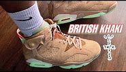 Air Jordan 6 Travis Scott / British Khaki Detailed Review & On-Foot (They Are Worth The Hype!!)