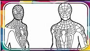 SPIDER MAN Coloring Pages - How To Color Spider-Man PS5 Miles Morales & Piter Parker