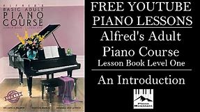 FREE Piano Lessons | Alfred Basic Adult Piano Course Lesson Book Level One | Introduction