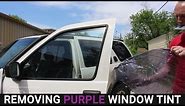 How To Remove PURPLE Faded Tint Easily - Trash Bag Trick Technique