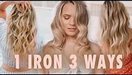 1 Curling Iron 3 Totally Different Curls & Waves - Kayley Melissa