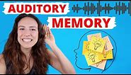 Auditory Memory Test and HOW TO IMPROVE AT HOME!