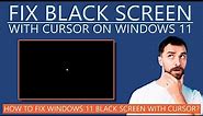 How to Fix Black Screen with Cursor on Windows 11?