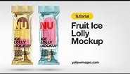 Yellow Images Tutorial: How to use a mockup. Fruit Ice Lolly Mockup