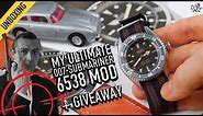 Ultimate Seiko 007 Rolex 6538 Submariner Mod + Squale Watch Giveaway!