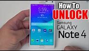 How to Unlock Samsung Galaxy Note 4