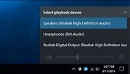 How to Change Your Audio Playback and Recording Devices on Windows