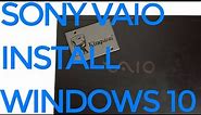 Sony Vaio laptop Windows 10 installation Ep. 375