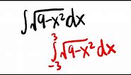 1 minute integral vs. 9 minutes integral, trig sub, calculus 2 tutorial