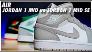 Air Jordan 1 Mid vs Air Jordan 1 Mid SE