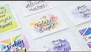 How to DIY Simple Watercolor Background 🎨 Calligraphy