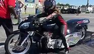 Joey Gladstone on Kawasaki Dragbike