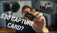 Livestreaming with your Sony a5100 a6000 | $30 Capture Card