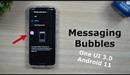 2 Types Of Messaging Bubbles - One UI 3.0 With Android 11