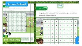 Football Word Search Activity