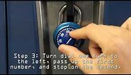 How to Open a Combination Lock or Locker