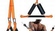 Exercise Handles Cable Machine Attachments D Handles, with Fat Grips Triceps Rope Cable Attachment for Gym. Triceps Extension Bicep Back Workout Equipment Home Gym Accessories