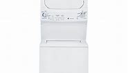 GE Unitized Spacemaker® 3.4 DOE cu. ft. stainless steel Washer and 5.9 cu. ft. Electric Dryer|^|GTUN275EMWW