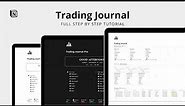 Notion Trading Journal Tutorial: Master Your Trades Step-by-Step + Free Template