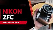 📷 Real Wood Nikon Zfc Camera Hand Grip Tripod Mount 🌳 Arca Swiss Compatible Handle for Nikon ZFC