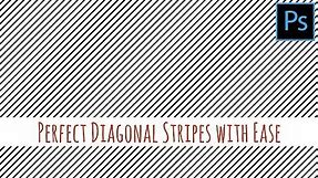 Photoshop - Perfect diagonal stripes quickly and easily ***READ THE PINNED COMMENT***