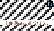 Photoshop - Perfect diagonal stripes quickly and easily ***READ THE PINNED COMMENT***
