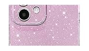 Hython Case for iPhone 11 Case Glitter Cute Sparkly Shiny Bling Sparkle Phone Cases 6.1", Thin Slim Fit Soft TPU Bumper Shockproof Rubber Protective Cover for Women Girls Girly, Lavender Purple
