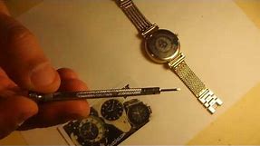 How to change a battery on an Anne Klein woman's watch Part 1