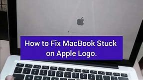 how to fix a mac laptop stuck on a boot screen