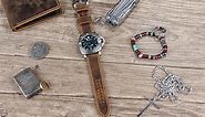 brown leather panerai watch bands strap custom watch band
