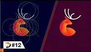Adobe Illustrator Tutorial | Deer Logo Design with Golden Ratio