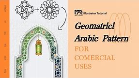 Geometrical Arabic Pattern Design Made Easy in Illustrator | ADOBE ILLUSTRATOR TUTORIAL