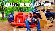 MAKEOVER YOUR FORD MUSTANG INTERIOR. COMPLETE HOW TO GUIDE 2005-2014. KONA BLUE / BRICK RED INTERIOR