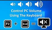 how to control volume from keyboard windows 10