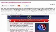 Your browser has been locked by FBI - scam!
