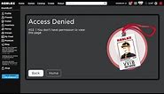 This happens when you get IP Banned on roblox!