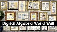 Digital Algebra Word Wall