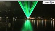 Laser show demonstration over a lake somewhere in Bavaria | Laserworld