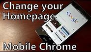How to Change Your Homepage in the Mobile Chrome Browser on Android