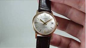 1974 Garrard men's vintage gold presentation watch with automatic movement