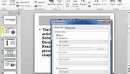 PowerPoint 2010 Access the Action Settings Dialog Box