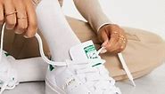 adidas Originals Stan Smith Bonega platform sneakers in white and green | ASOS