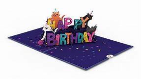 Cat Birthday Card | Happy Birthday Cat Card | Lovepop