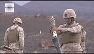 U.S. Marines Firing M252 81mm Mortar System