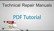 Technical Repair Manuals - Adobe Reader PDF Tutorial
