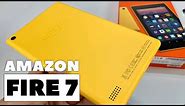 Amazon Fire 7 Tablet in Canary Yellow Unboxing